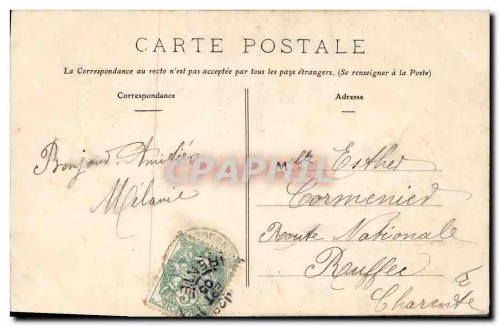 Guérande (L.-Inf.) — Le Galant Paludier — Phototype Vassellier, n°1512 - Verso