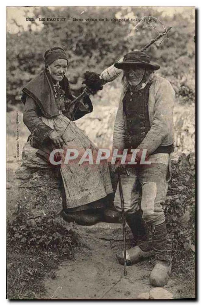 Le Faouet — Bons vieux de la chapelle Saint-Fulcre — Collection Vézian, Quimper - Vorderseite