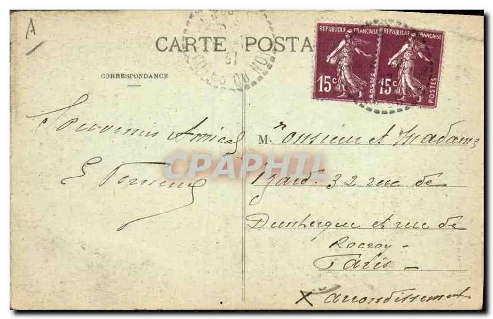 A Bretanha Pittoresca — Traje de Perret, Ste-Brigitte, Les Forges-de-Salles — Coleção A. Marie, St-Arrien - Verso