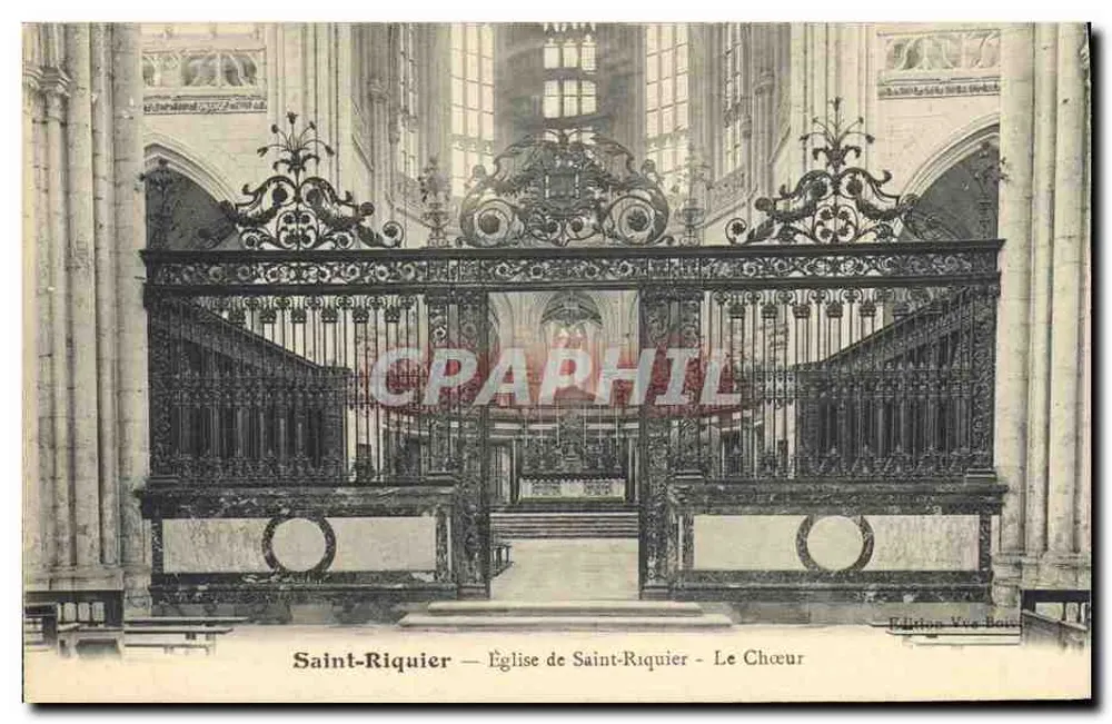 Saint-Riquier — Kirche von Saint-Riquier — Der Chor — Edition Vve. Bou - Vorderseite