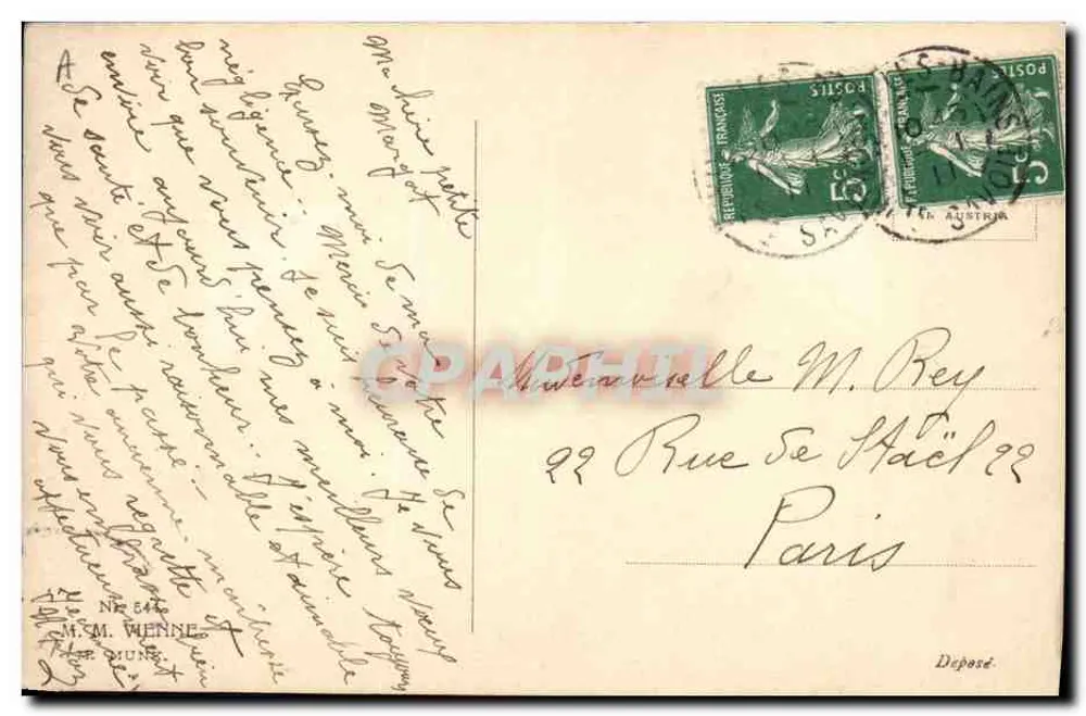 Winterliche Rehentdeckungen — R. Lulreich — Nr. 8445 - Rückseite