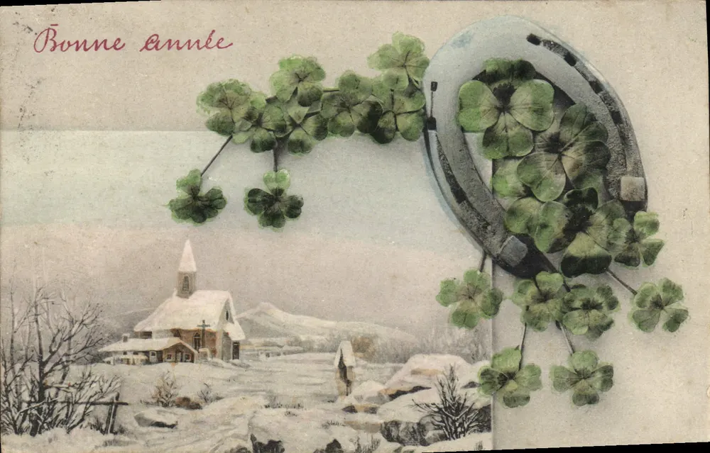 Schneegestellter Schloss — Frohe Weihnachten — A.S. Serie 328 - Vorderseite