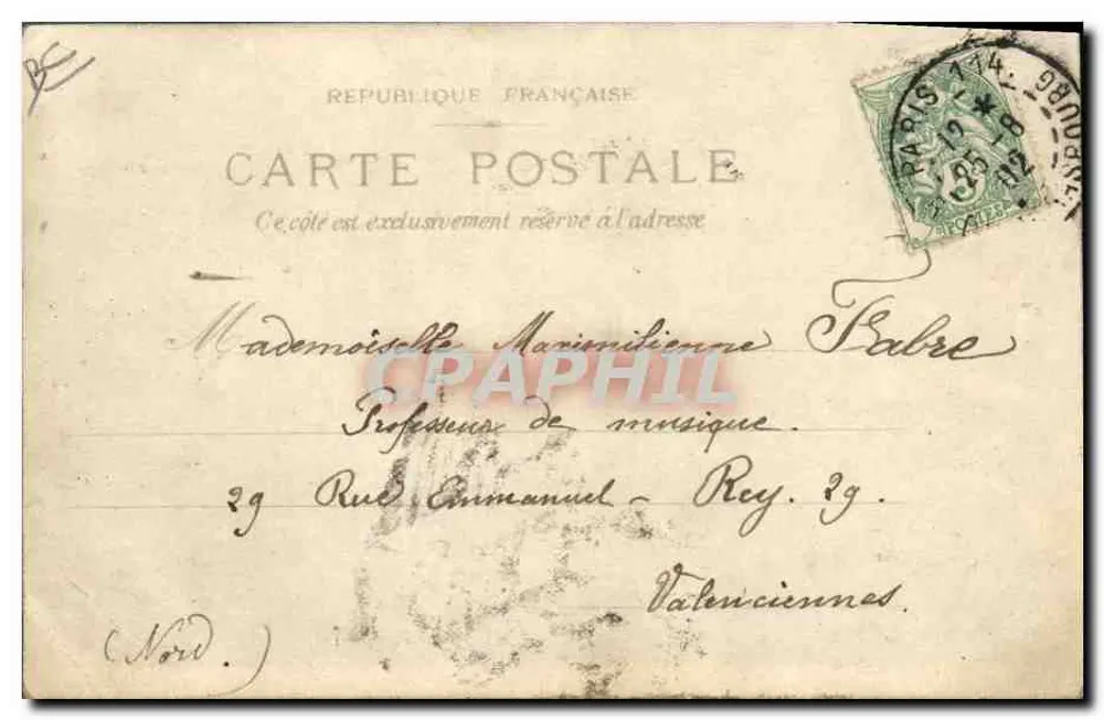 Paris — Der Pont Alexandre-III — Verlag L. Gouvier, Nr. 16 - Rückseite