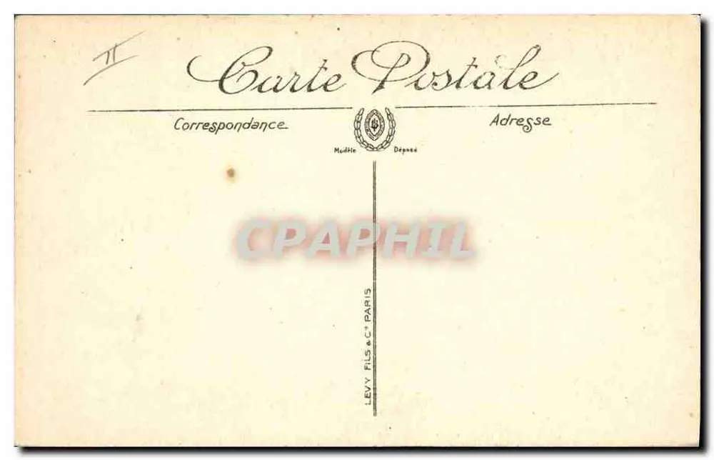 Le Tréport — A Dique — LL. — Editor LL. — N° 46 - Verso
