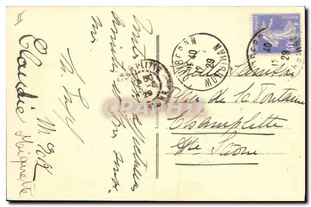 Eingang zur Bucht von Quiberon — Der Leuchtturm von la Teignouse — Verleger unbekannt, n° 2435 - Rückseite