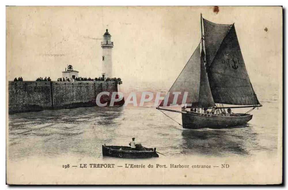 Le Tréport — Die Einfahrt in den Hafen — Edition ND - Vorderseite