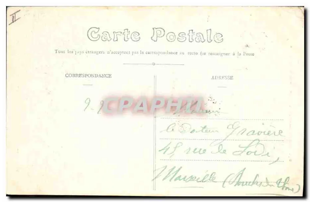 O Farol de Cordouan — Charente-Inférieure — Cliché Braun, n°655 - Verso