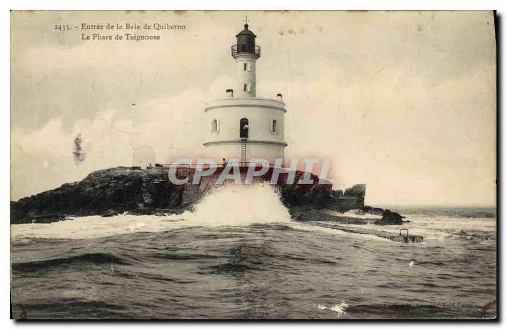 Eingang zur Bucht von Quiberon — Leuchtturm Teignouse — Verlag M. L. Dufour, Nr. 2435 - Vorderseite