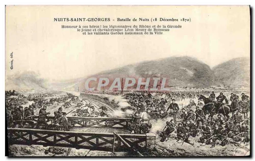 Nuits-Saint-Georges — Schlacht von Nuits (18. Dezember 1870) — Oron, Verlag - Vorderseite