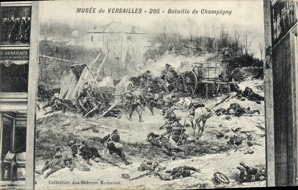 Schlacht von Champigny — Musée de Versailles — Collection des Galeries Modernes — n° 205 - Vorderseite