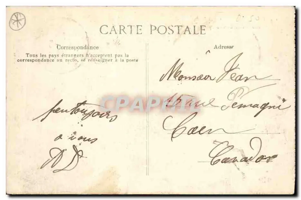 Le Mans — Basreliefs des Chanzy-Monuments — Verlag Croizy, Nr. 15 - Rückseite