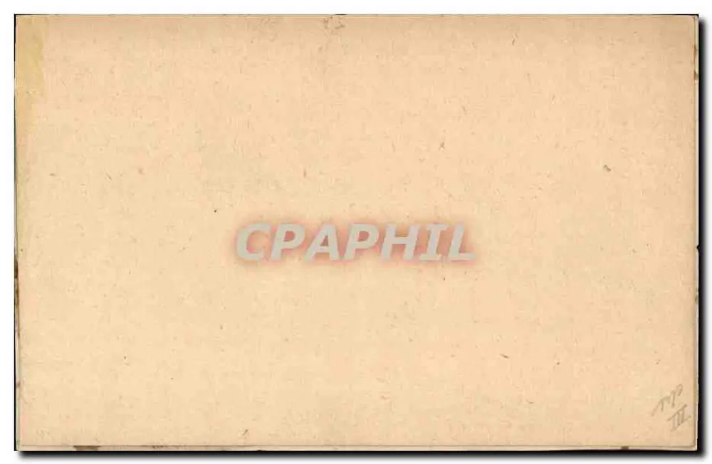 Bom Aniversário — buquê de violetas bordadas — carta postal antiga - Verso