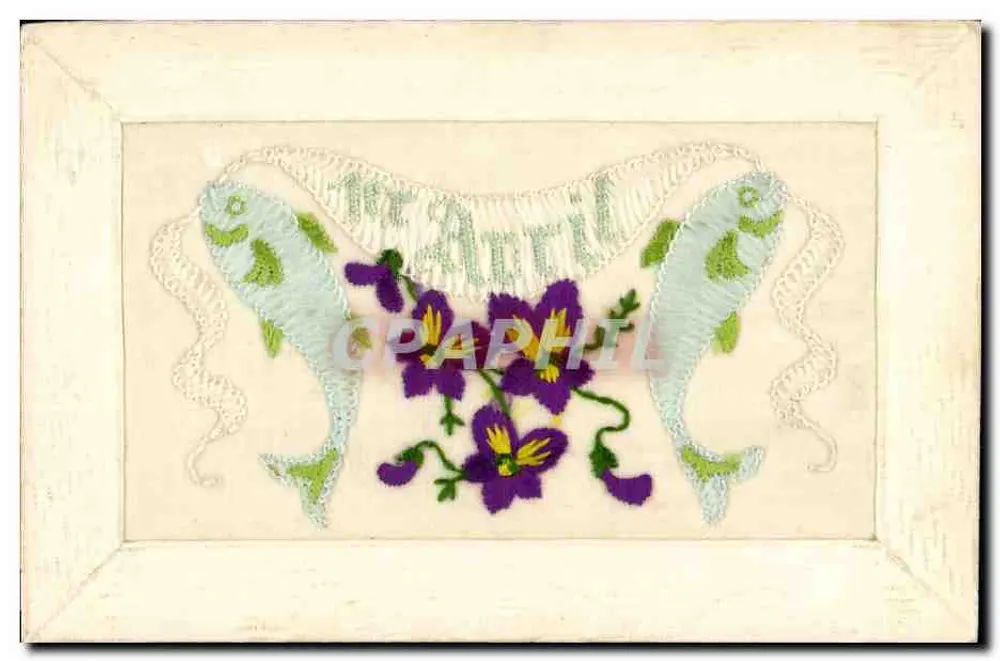 Blumen und Fische — 1. April — anonyme Ausgabe - Vorderseite