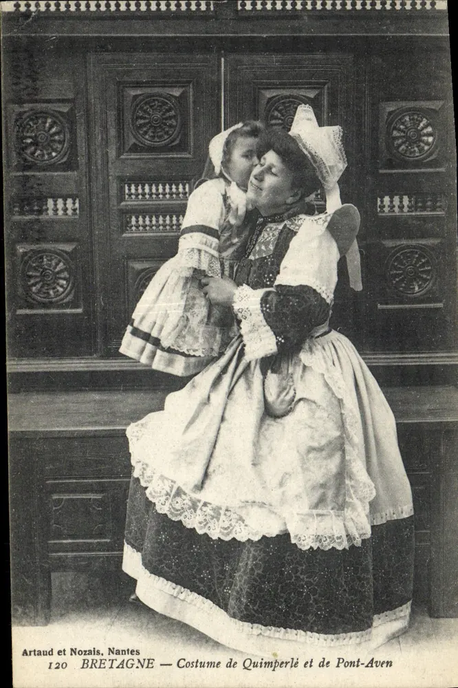 Kleidung von Quimperlé und Pont-Aven — Bretagne — Artaud et Nozais, Nantes, n°120 - Vorderseite