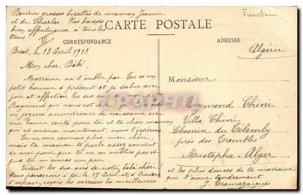 Trajes de ROSPODEN e CORAY — Coleção Villard, Quimper - Verso