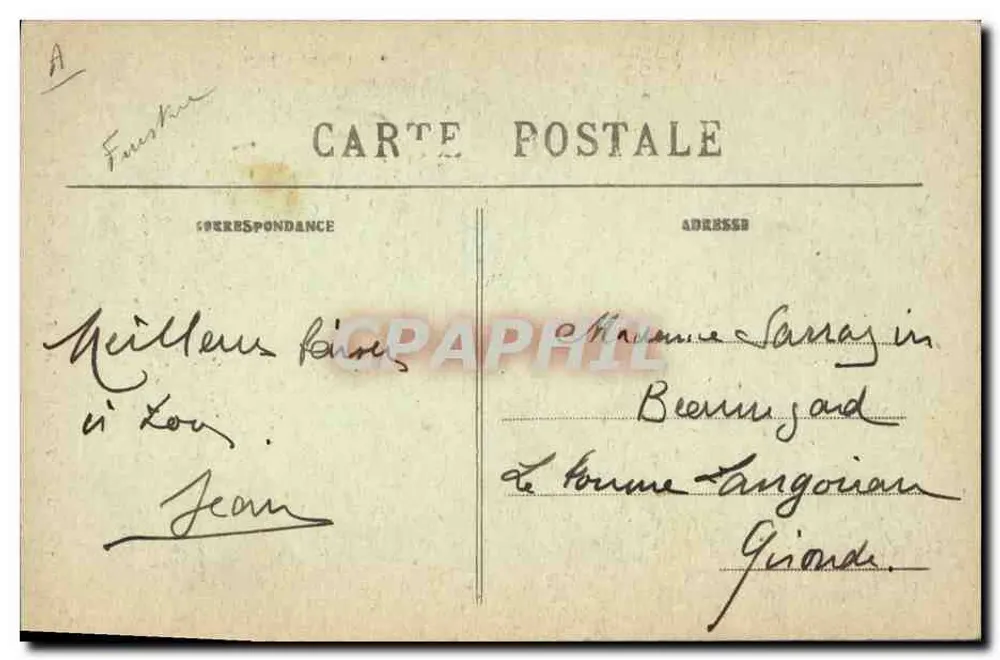 Jovem Menina de Quimperlé — Estudo dos Lenços de Bretanha — Coleção Villard, Quimper - Verso
