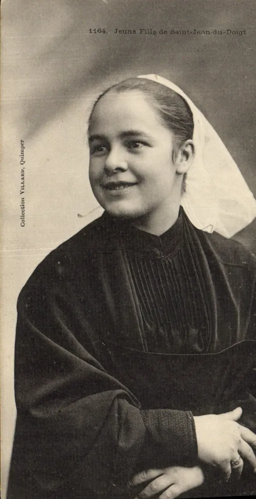 Jeune Fille de Saint-Jean-du-Dolgt — Collection Villarrub, Quimper — n° 1164 - Recto