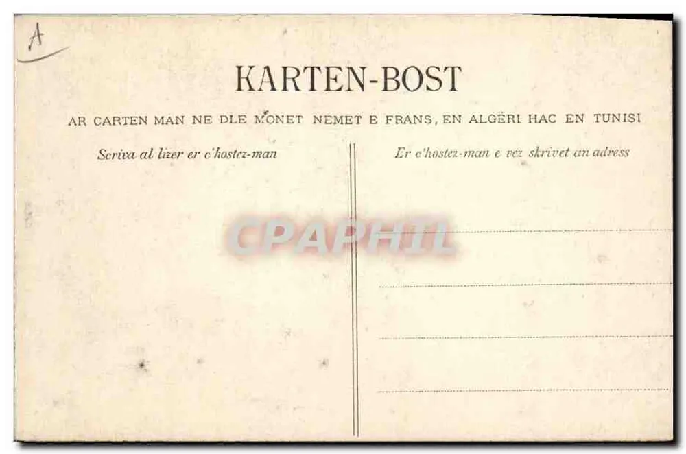 Jeune Fille de Saint-Jean-du-Dolgt — Collection Villarrub, Quimper — n° 1164 - Verso