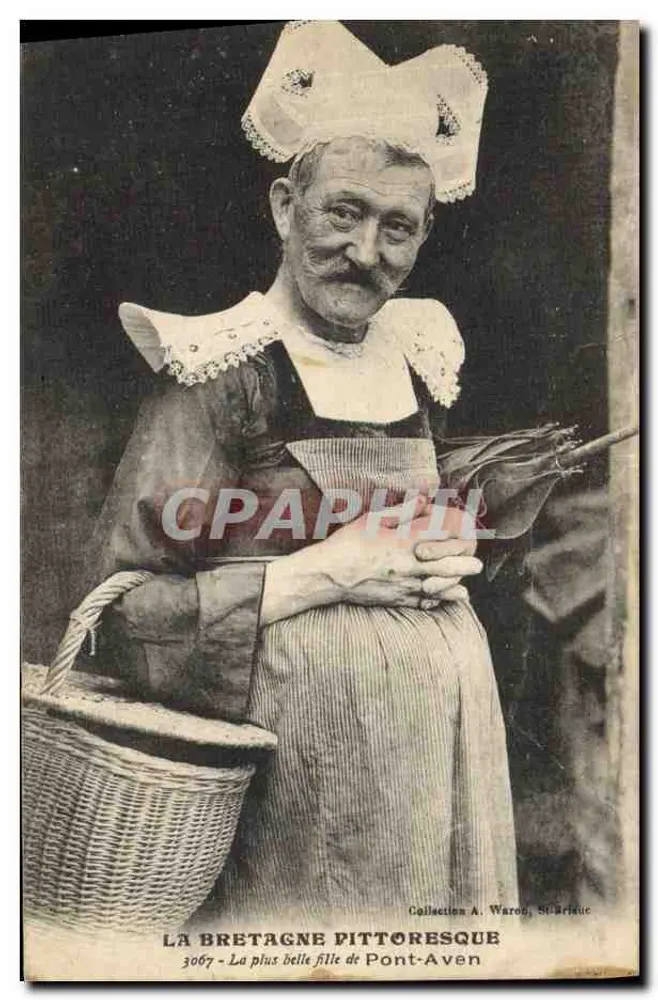 A Bretanha pitoresca — A mais bela moça de Pont-Aven — Coleção A. Waroc, St-Brieuc - Frente