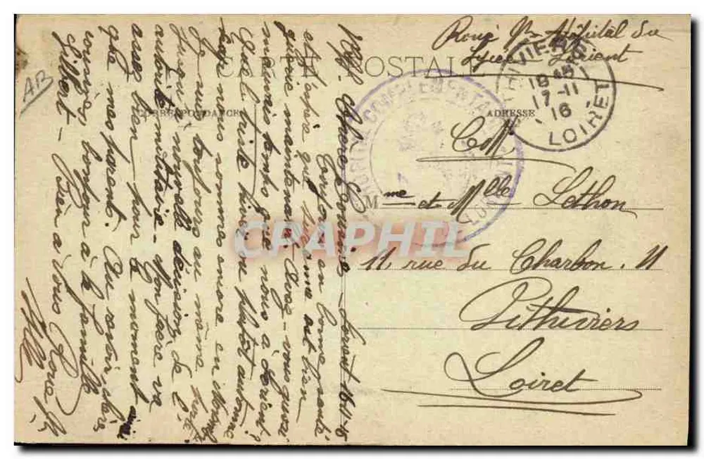 A Bretanha pitoresca — A mais bela moça de Pont-Aven — Coleção A. Waroc, St-Brieuc - Verso