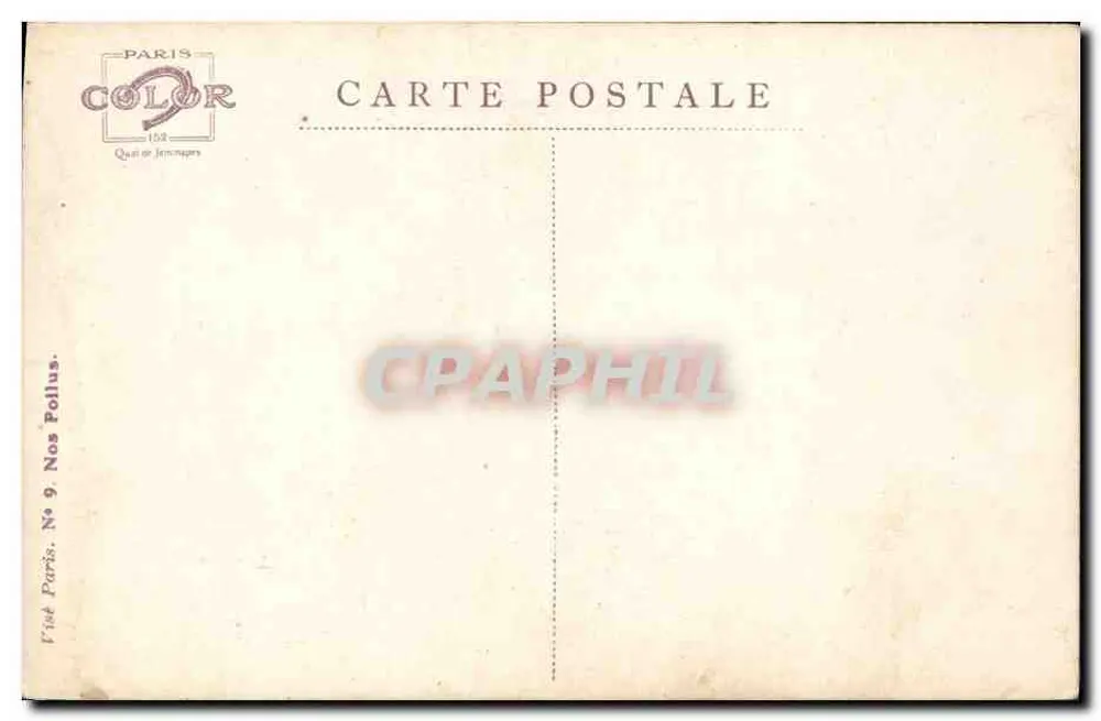 Soldat im Uniform — Aquarellporträt — signiert M. Dupuis, Fure de Paris, Januar 1915 - Rückseite