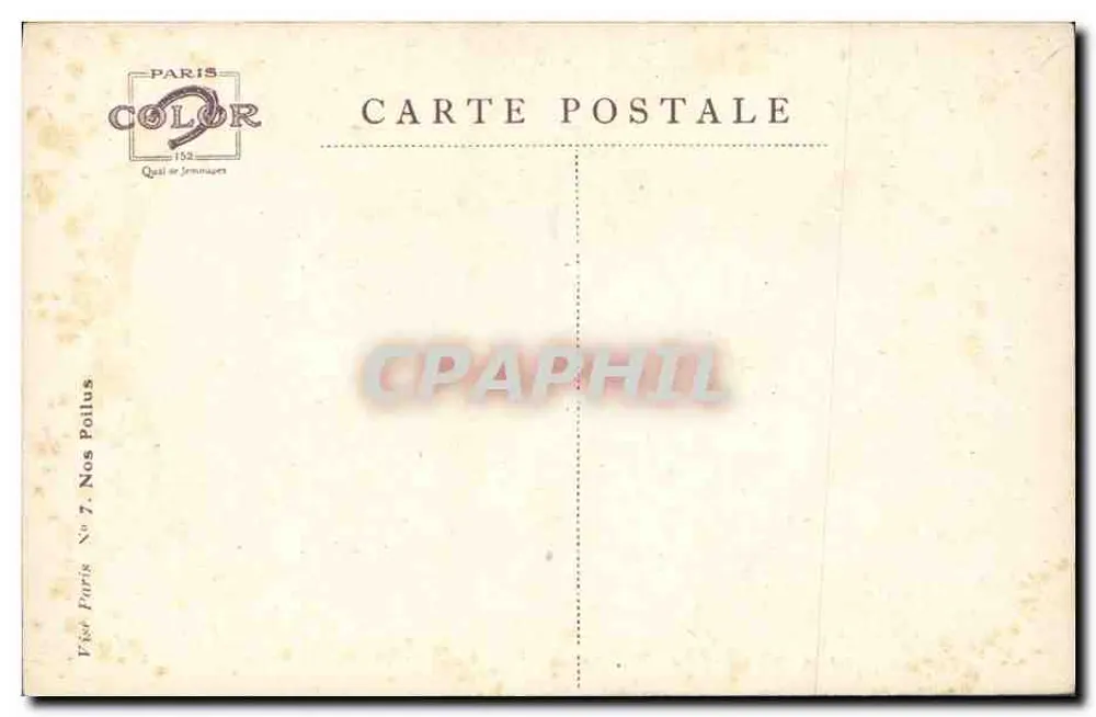 Villers-Cotterets — Soldat im Uniform — Émile Dupuis, 6.12.1914 - Rückseite