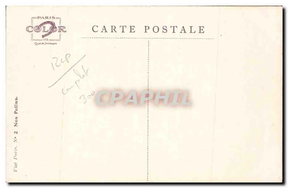 Porträt eines Mannes mit Turban — Lombardtyde, November 1914 — signiert É. Dupuis - Rückseite