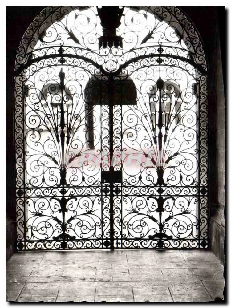 Porta in ferro battuto — Palazzo di Giustizia — Edizione e Foto E. PROTET, BESANÇON - Recto