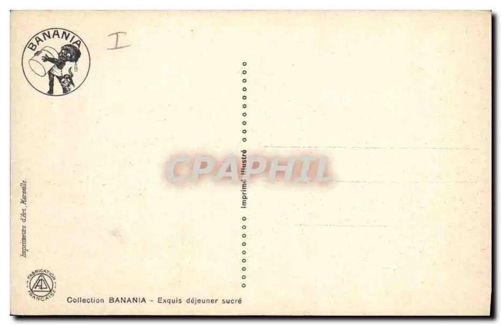 Paris - Palácio de Justiça - A grade dourada — editor Banania, n° 62 - Verso