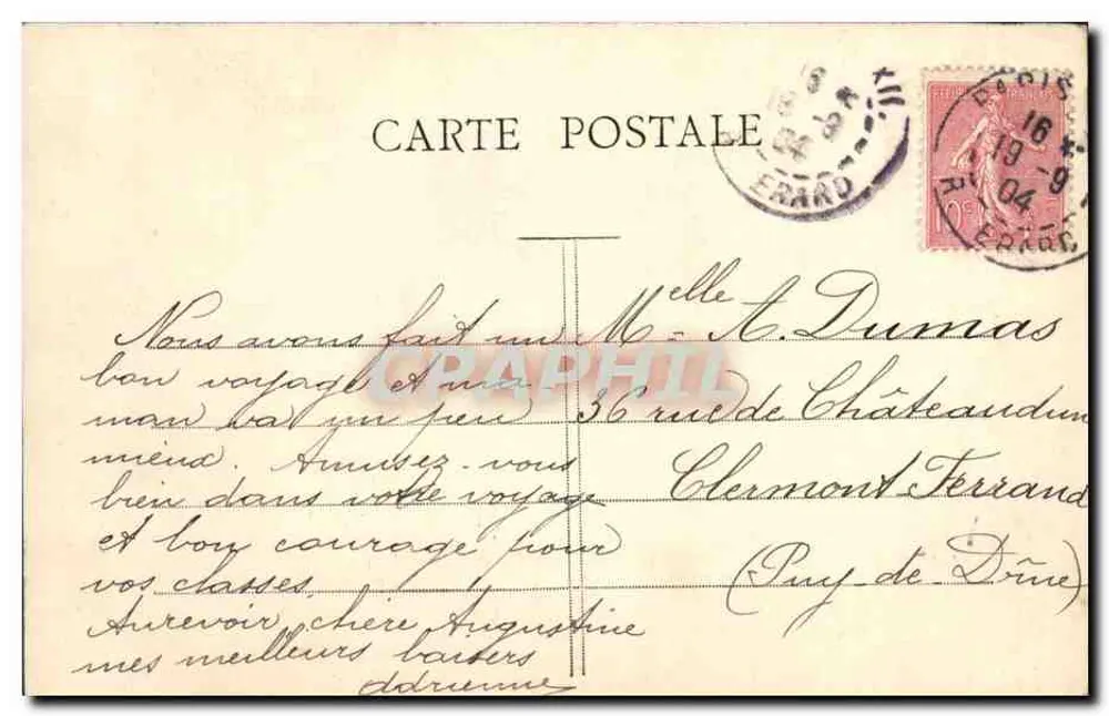 Paris - A Grade da Élysée - G. I. - n°304 - Verso