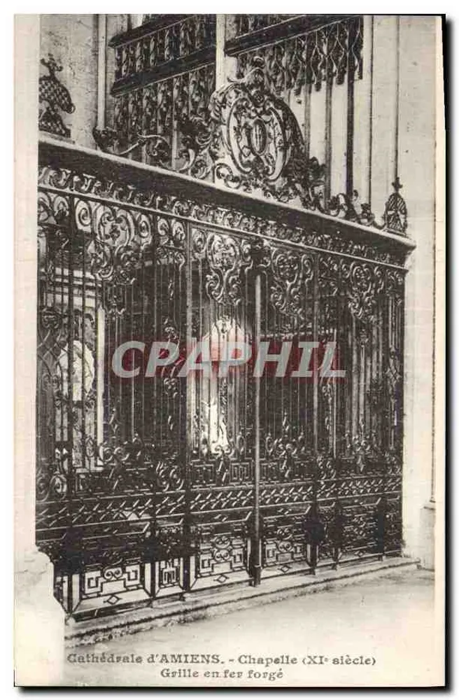 Catedral de Amiens - Capela (século XI) — Grade de ferro forjado - Frente