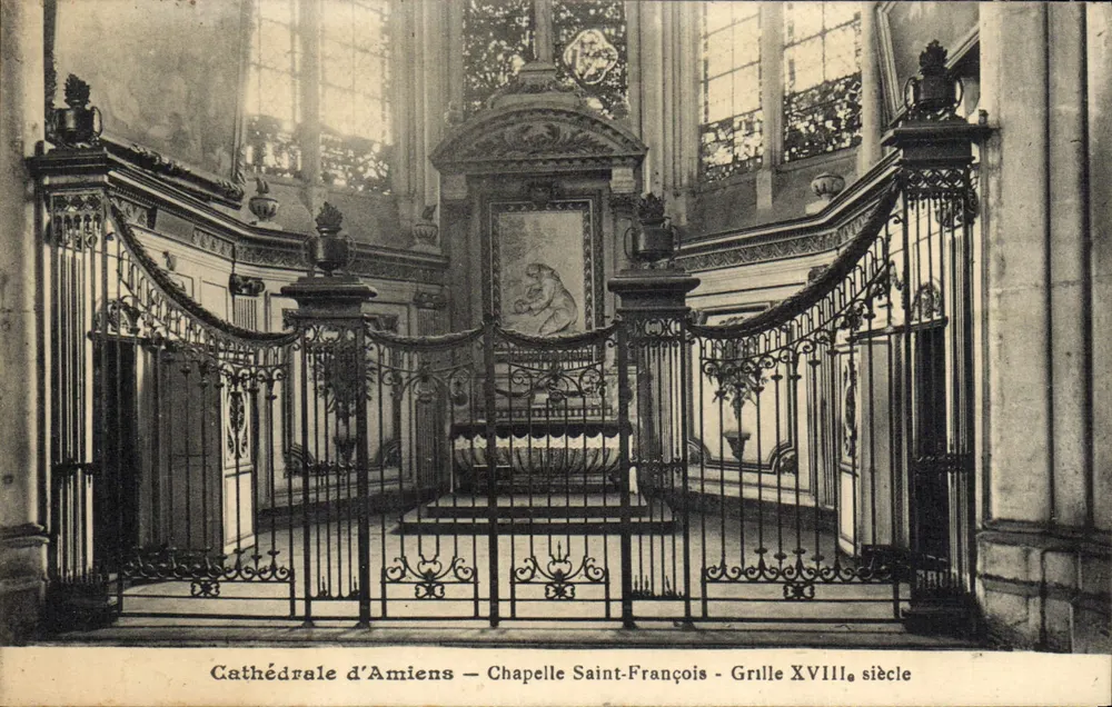 Kathedrale von Amiens — Kapelle Saint-François — Grille des 18. Jahrhunderts - Vorderseite