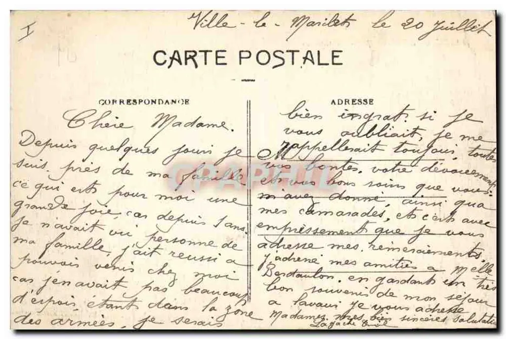 Flixecourt (Somme) — O Castelo — Editor: P. L. Goujon, n° 102 - Verso