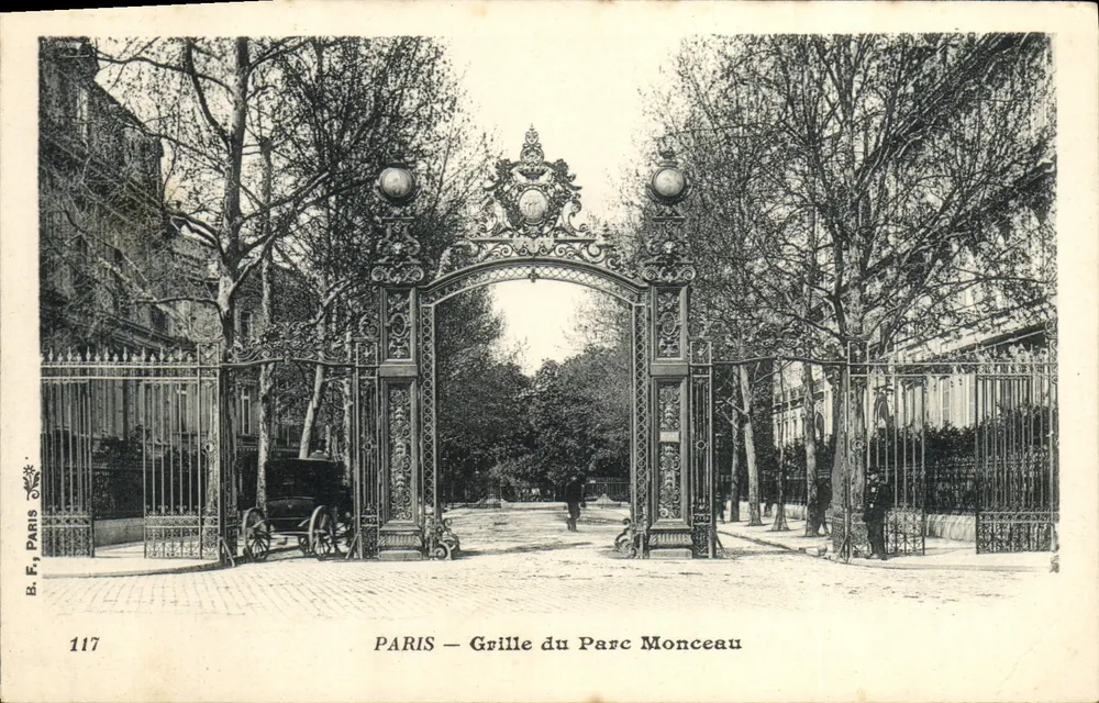 Paris — Grade do Parc Monceau — B.F. Paris, n° 117 - Frente