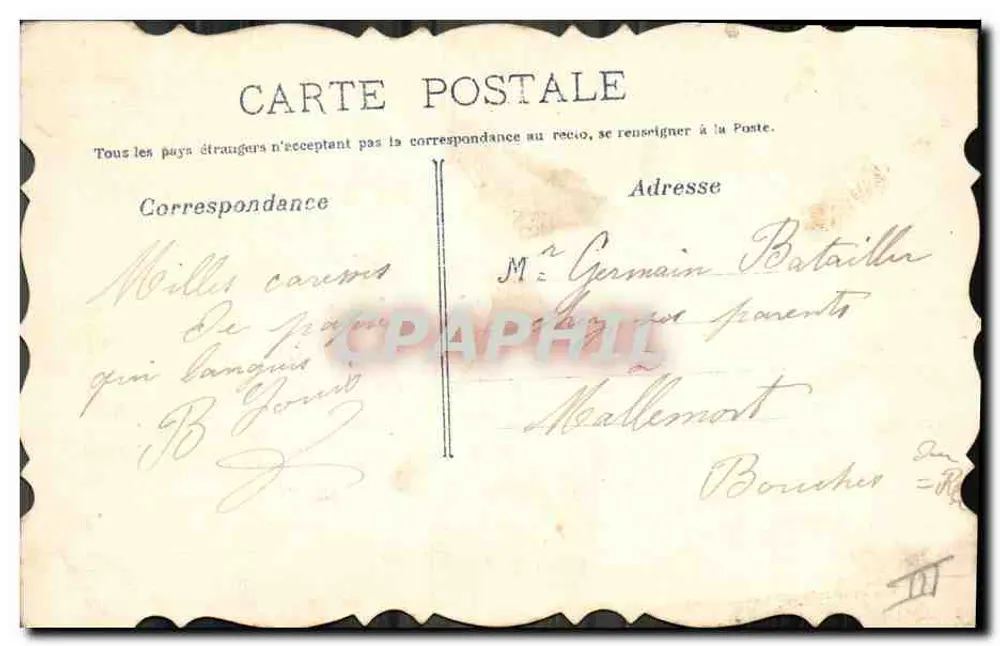 Mont Blanc — Erinnerung an den Mont Blanc — Omilie's - Rückseite