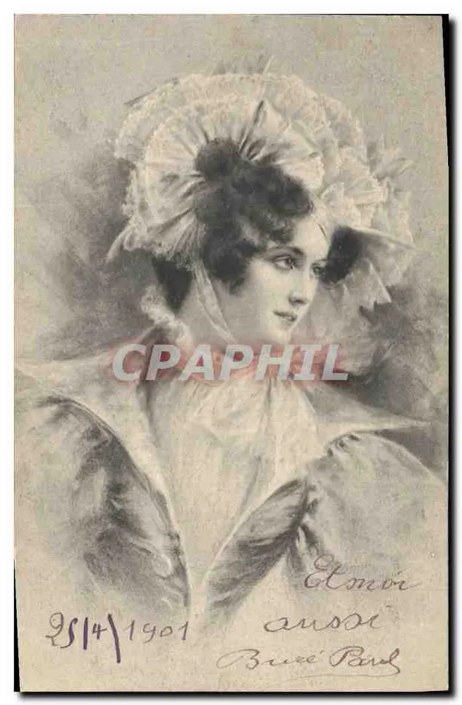 Porträt einer Frau — Verlag: Bruce Paul — Seriennummer: 2514/1901 - Vorderseite