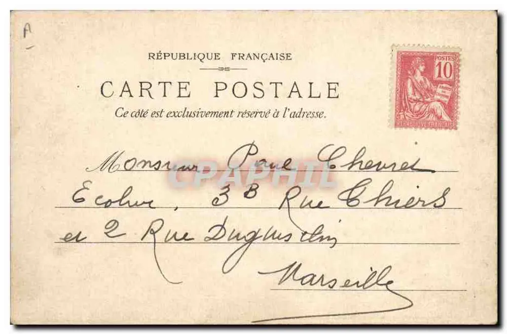 Ausstellung Lefèvre-Utile Paris 1902 — Transparentkarte — J. Boossens, Paris - Rückseite