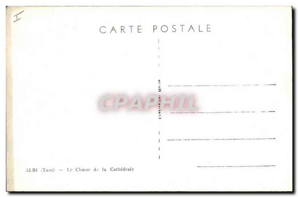 Albi (Tarn) — O Coro da Catedral — Cim - Verso