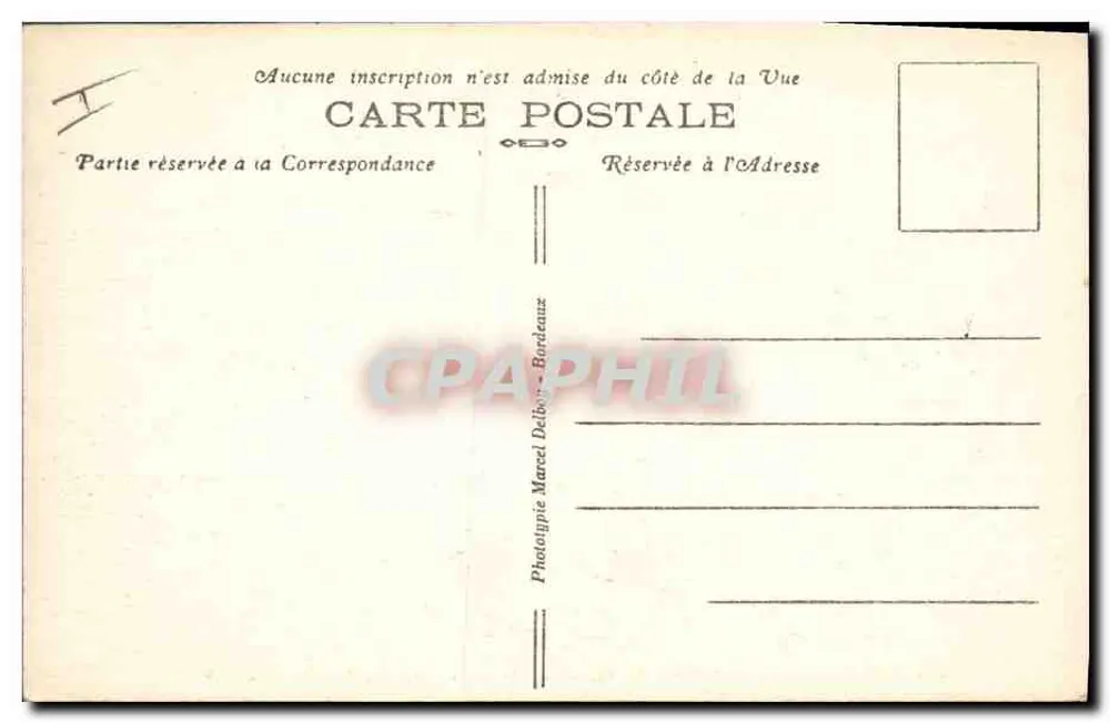 Biarritz (B.-P.) — Küste des Leuchtturms von der Terrasse des Grand Palais gesehen — M. D. - Rückseite