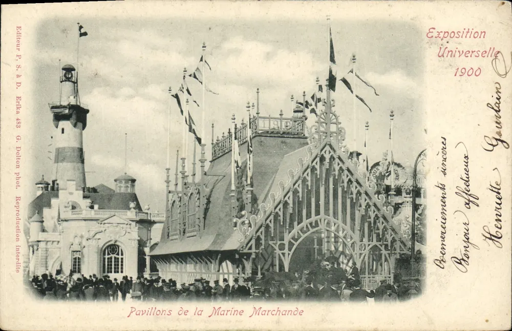 Pavillons der Handelsflotte — Weltausstellung 1900 — Verlag P. S. à D. Erkka, Nr. 488 - Vorderseite