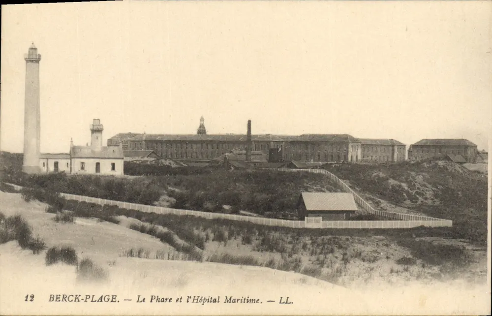 Berck-Plage — Der Leuchtturm und das Seehospiz — LL. N° 12 - Vorderseite