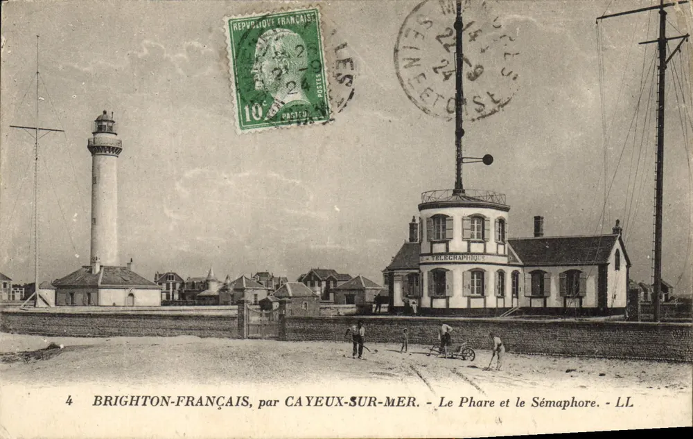 Brighton-Français, von Cayeux-sur-Mer — Der Leuchtturm und der Semaphor — LL - Vorderseite
