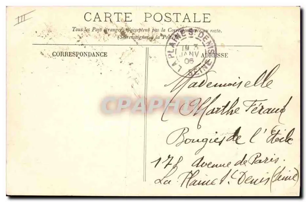 CAYEUX — Der Leuchtturm und das Semafor des Nouveau Bughon — LL. - Rückseite
