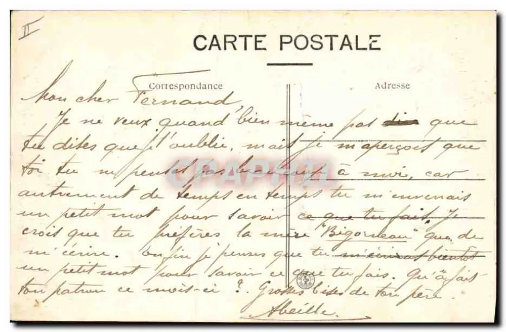 Toulon — Marinebeobachtungsstation — B C 107 - Rückseite