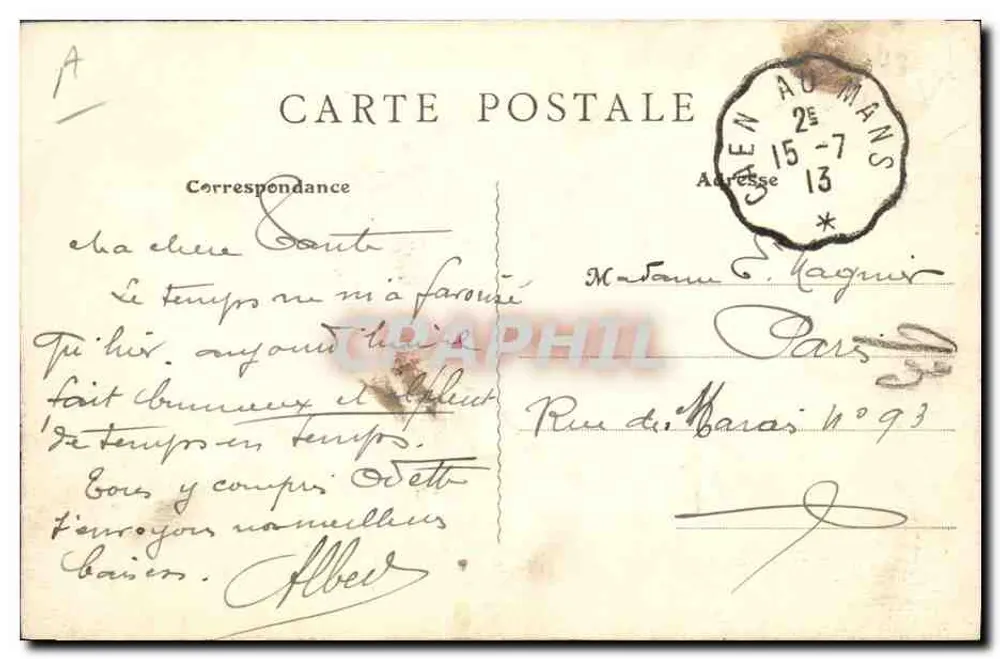 Riva-Bella (Calvados) — O Sémaphore — B.F., Paris - Verso