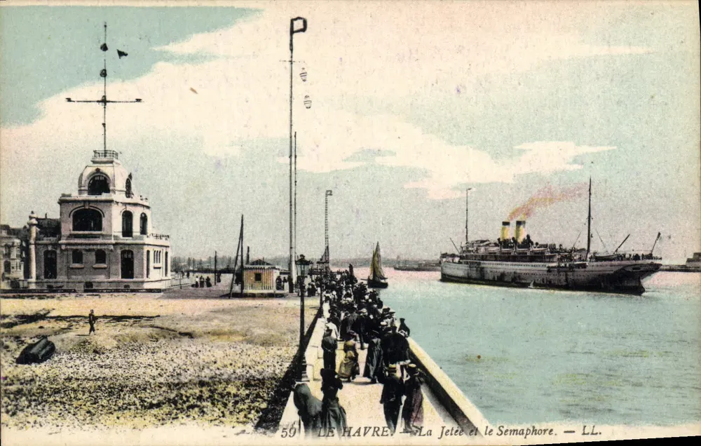 Le Havre — A Dique e o Semáforo — LL. — N° 59 - Frente