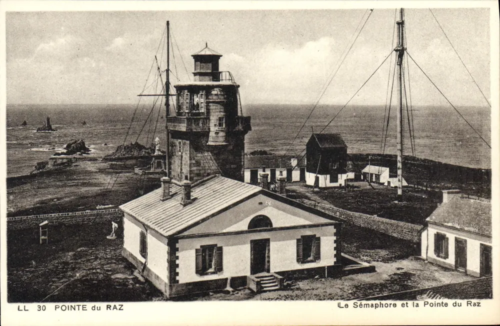 Sémaphore i Wyspa Raz — LL 30 — Wydawca C. des Arts Photomécaniques, Strasbourg-Schiltigheim - Awers