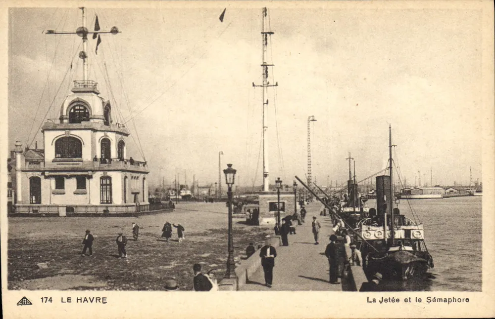 Le Havre — De Kade en het Semafoor — Uitgever ABA, n° 174 - Voorkant