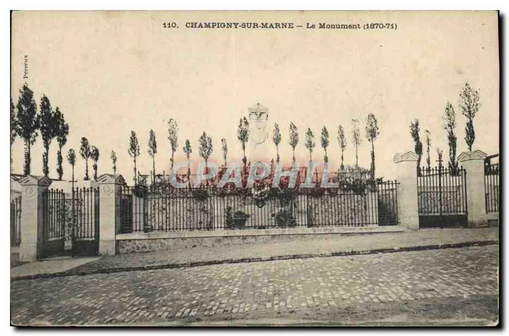 Champigny-sur-Marne — Der Denkmal (1870-71) — Verlag Toreux, Nr. 110 - Vorderseite
