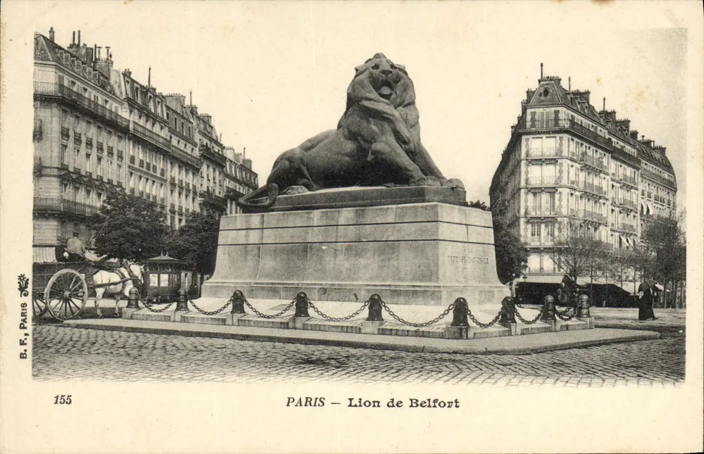 PARIS — Löwe von Belfort — B.F. PARIS 155 - Vorderseite